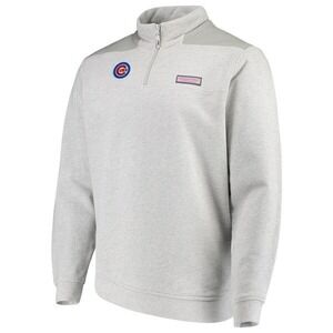 Vineyard Vines Chicago Cubs Grey Quarter Zip Pullover Sweatshirt Women's XS